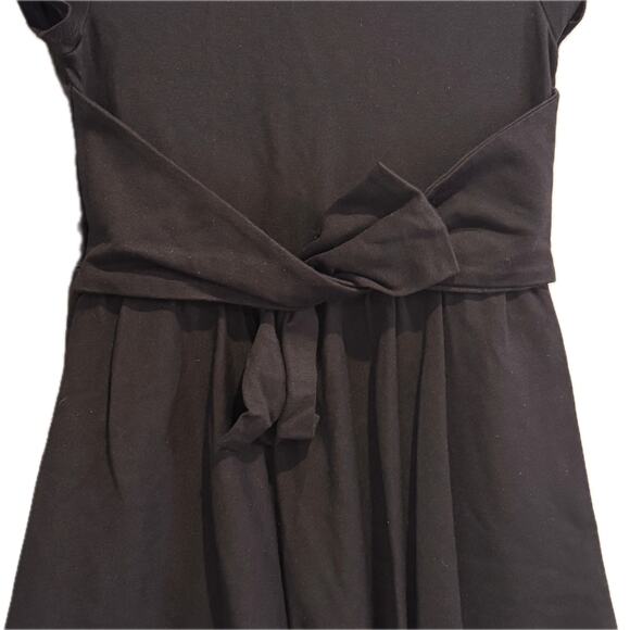 Kate Spade Little Girls Black Fit & Flare Dress w/ Pockets Front Bow 8 8Y - Picture 4 of 6